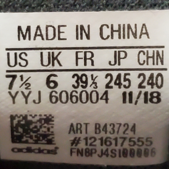 Adidas Solyx Dark Grey Cloudfoam Athletic Running Sneaker Size 7.5 Men - Picture 16 of 16